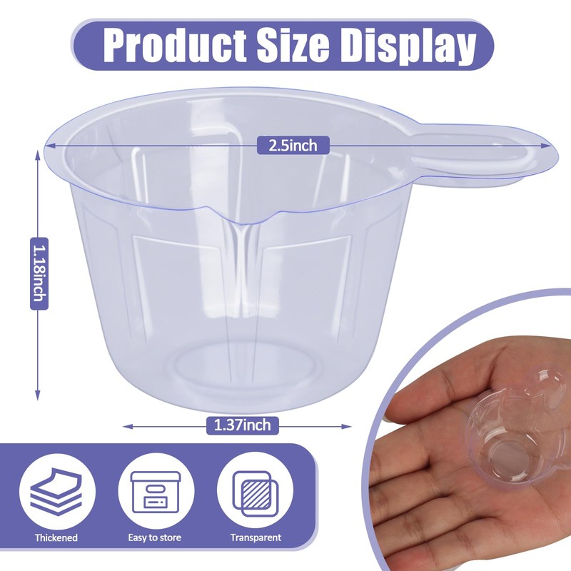 Jyongmer 200/400 Pack Urine Cups, 40ML Thicken Plastic Disposable Urine