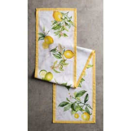 Maison d' Hermine Table Runner, 100% Cotton, Decorative Washable Table Runner, Easter Table Runner for Dining, Home, Wedding, Banquet, Buffet, Limoncello - Spring/Summer (50cm x 150cm)