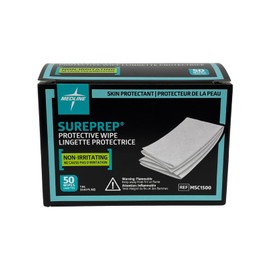 Medline SurePrep Skin Protective Barrier, Wipe - Premium Quality Medical Supplies for Skin Care and Protection, Pack of 50