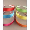 Aliceband - Brightly Coloured Plain 2.5cm Wide Satin Headband Alice