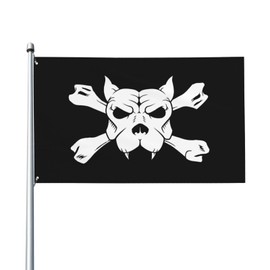 WCGSZHC Pirate Cat Skull Flag 3x5 ft Garden Yard Banner Indoor Outdoor Decoration
