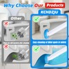 2 Pack Disposable Toilet Brush with 54 Refills, Toilet Bowl