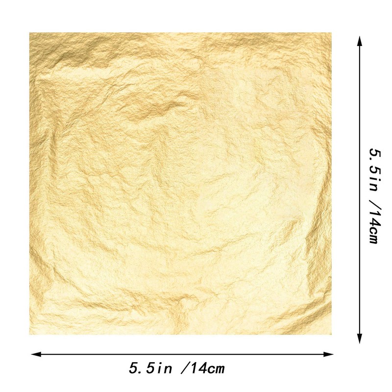 Silithus 100 Sheets Imitation Gold Leaf for Art, Crafts Decoration,Decoration