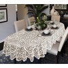 MforStyle Lace Large Tablecloth Oval OR Round White OR Beige