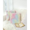 2Pcs Soft Faux Fur Fluffy Pillows Covers, Cute Kawaii Aesthetic