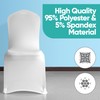 White Chair Cover Spandex Front Flat Sofa Covers Stretch Fabric