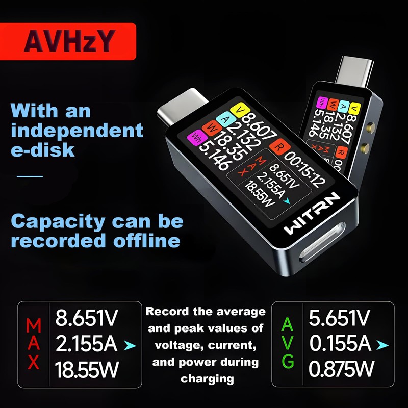 Type-C USB Meter Tester Power Meter USB Multimeter Voltage and