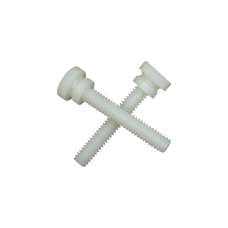 Nylon Thumb Screws with Shoulder, Knurled Head 1/4''-20 Thread -