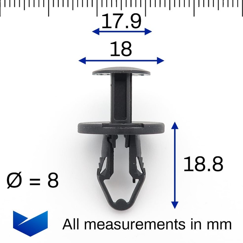 VVO Fasteners Plastic Underbody Shields and Insulation Panel Fastener Clip,