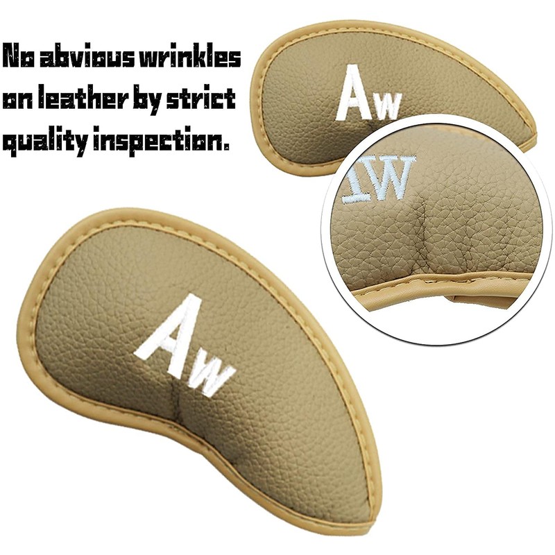 Vester Golf Club Protective Covers Golf Iron Covers Synthetic Leather