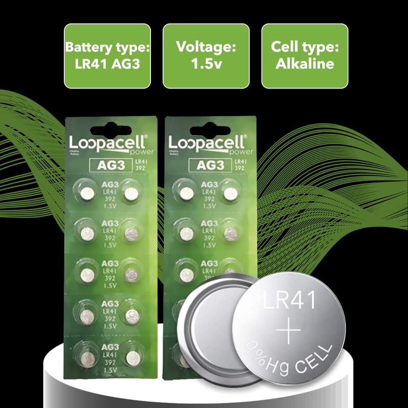 LOOPACELL AG3 LR41 Batteries (20 Pack) - AG3 392 384