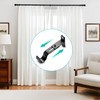 AMZSEVEN Adjustable Curtain Rod Brackets, Metal Window Drapery Rod Hanger