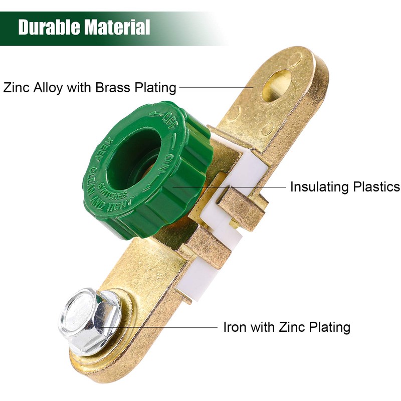 CZC AUTO Battery Quick Disconnect Switch Side Post Battery Shut/Cut