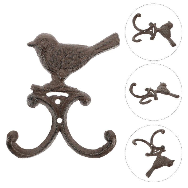 Alipis Retro Cast Iron Double Birds Wall Hook Vintage Wall
