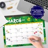 Decorably 18 Months Desk Calendar 2025-2026 Colorful Assorted Academic Landscape