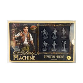 City of The Great Machine. Stand-in Heroes Board Game Expansion |1-4 Players | Ages 14 and up | Steampunk | One-vs-Many | Hidden Movement | Cooperative & Solo | Average Playtime 60-90 min