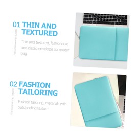 CAXUSD Laptop Sleeve for Mint Green Protective Laptop Bag Splash-Resistant Organizer for Business Travel Lightweight Carrying Case