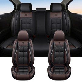 Xiangta High-quality Leather Anti-slip All-season Interior Accessories 5-Seat Waterproof Leather with Breathable Design for CarsSize: Universal Size, Color: Black & Blue