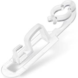 Christmas Light Clips Omni All-in-One Outdoor Gutter Shingles Clips 200 Pieces Holiday Hanger Hooks Compatible with C9 C7 for Roof, Roof Ridge Line, Fence (Transparent)