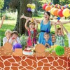 POPOYU 16P Jungle Safari Animal Party Giraffe Print Paper Plates