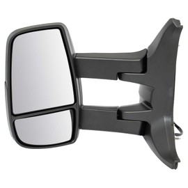 TRQ Left Mirror Power without Heat Drivers Side Compatible with 2015-2019 Ford Transit-150 Transit-250 Transit-350 Transit-350 HD FO1320626