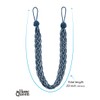 Home Queen Handwoven Rope Curtain Tiebacks for Drapes, 2 Pack