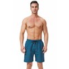 Ougelebo Swimming Trunks Long with Zip Pocket Swimming Shorts Quick