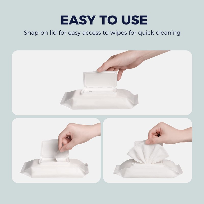 LOUKIN Dry Erase Wipes, Whiteboard Cleaning Wipes, Non-Toxic Cleaning Wipes