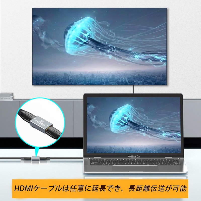 HDMI Relay Adapter (HDMI Female) Supports 2.1 Standard, Extension Connector