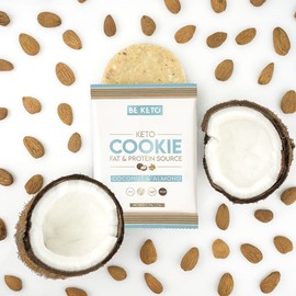 BeKeto Keto Cookie Coconut and Almond 50g - Plant Based only 2g of natural sugars - totally Keto Gluten Free