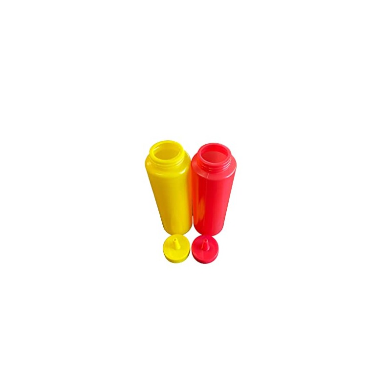 Ketchup and Mustard BPA Free Food Prep Cute Set of