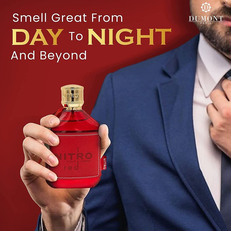Dumont Nitro Red Pour Homme EDP Spray 3.4 Oz For