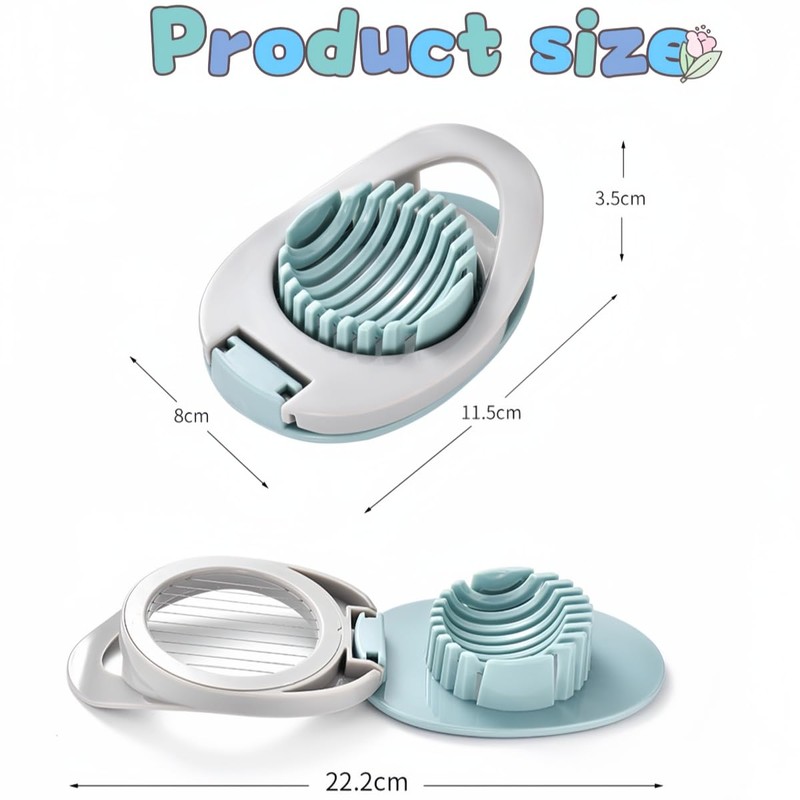 Tannest Egg Slicer with Stainless Steel Wire Egg Slicer, Egg