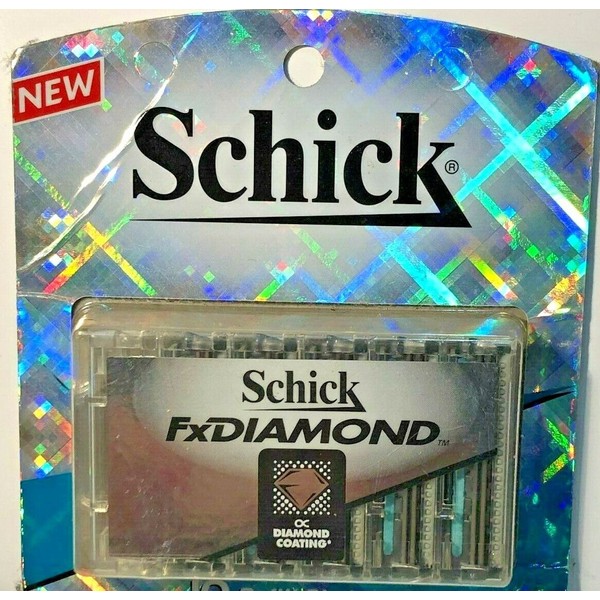 SCHICK FX DIAMOND 10 REFILL BLADES   !!!! DISCONTINUED!!! DAMAGED PACKAGE