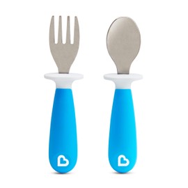 Munchkin Raise Toddler Fork & Spoon (Colours May Vary)