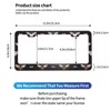 Delerain Funny Honey Bee 2Pcs License Plate Frame, Aluminum Metal