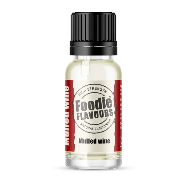 Foodie Flavours Natural Mulled Wine Flavouring, High Strength - 15ml
