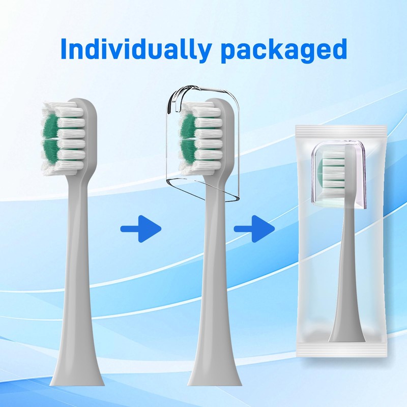 Replacement Brush Heads Compatible with AquaSonic icon Electric Toothbrush, 10