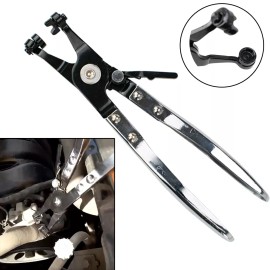 Unbranded Swivel Jaw Ratchet Locking Car Pipe Hose Clamp Pliers Fuel Coolant Clip Tool