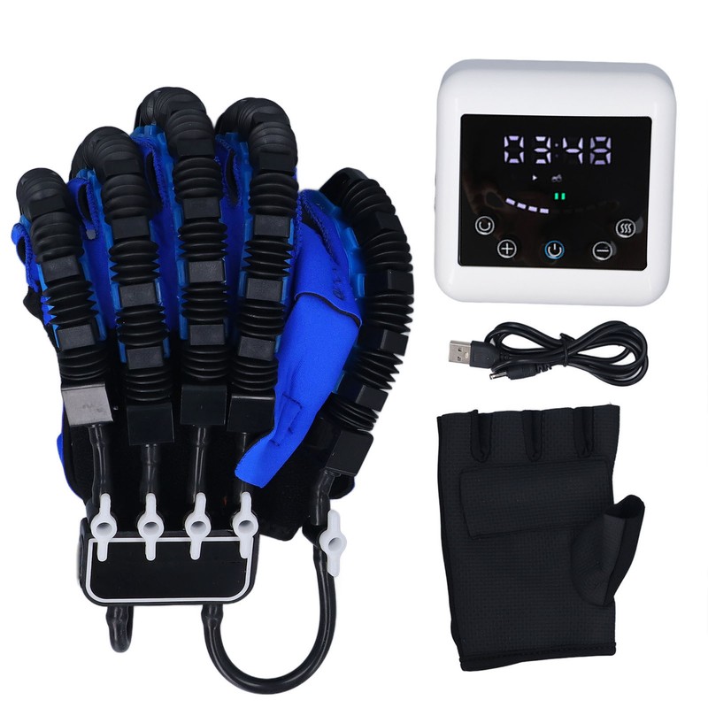 Hand Function Training Glove Rechargeable Hot Compress 3 Modes 9