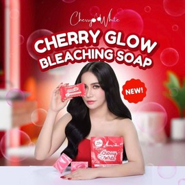 Cherry White Glow Soap, Cherry Scented, 5-Pack Bundle, Red
