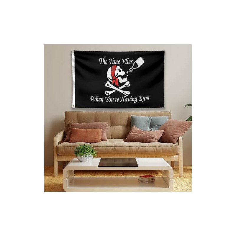 Pirate Flag 90 x 150 cm with Eyelets - Large