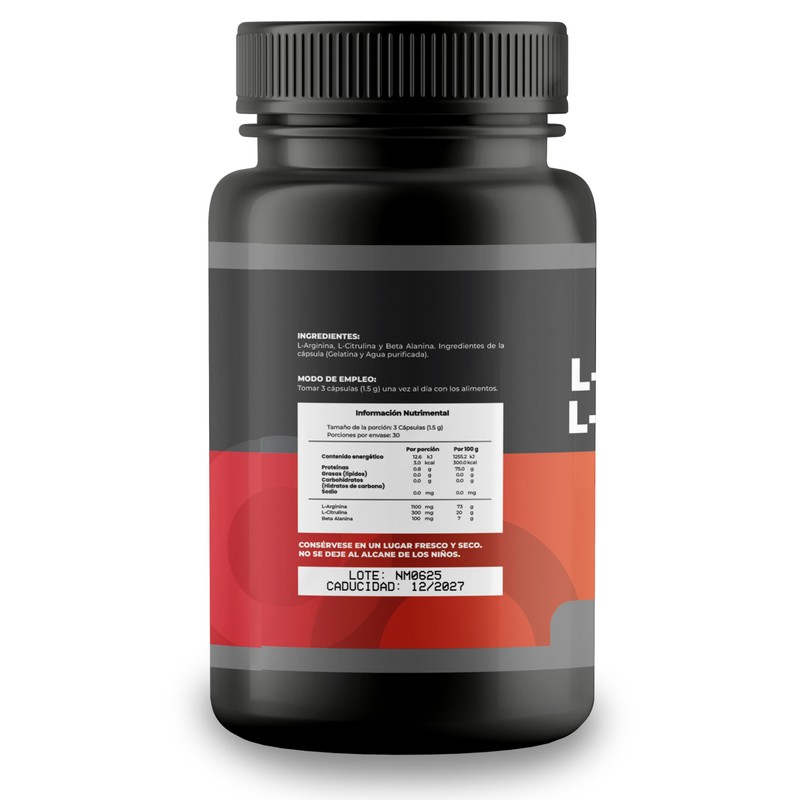ENDAROO L-Citrulina & L-Arginina | Suplemento Alimenticio | 60 Cápsulas