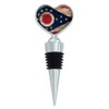 Rustic Distressed Ohio State Flag Heart Love Wine Bottle Stopper