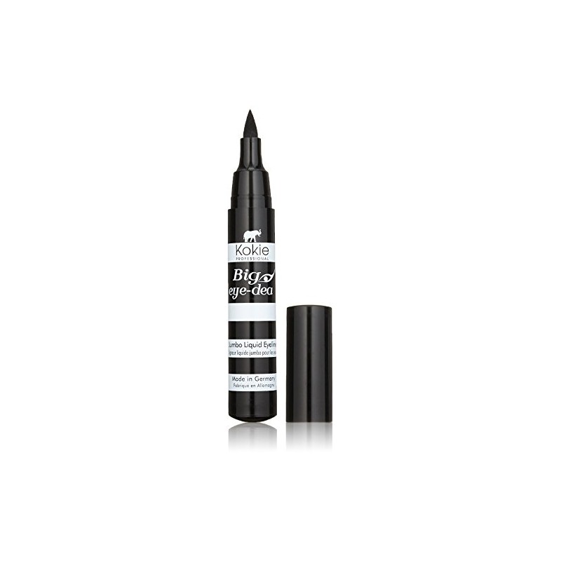 Kokie Cosmetics Big Eye-Dea Jumbo Liquid Eyeliner, Black, 0.068 Fluid