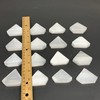 1pcs, 1.8"x2.1", 25g-40g, Selenite Crystal Triangle Shape, B35985