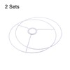 sourcing map Lamp Shade Ring, 300mm Dia. Lampshade Holder Frame