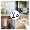 2 Set Pole Brackets - 32mm Stainless Steel Curtain Brackets,