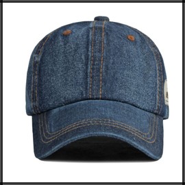 White Fang CA821 Denim Cap, Logo, English Letters, Hat, Running, Outdoors, Fishing, Men's, Women's,, navy