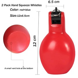 Dingfeiyu Pack of 2 Hand Whistles with 2 Stainless Steel Sports Whistles, Whistle for Trainer, Referee, Sports Teacher, Dog Trainer, Whistle Loud Emergency, Trainer Accessories Football